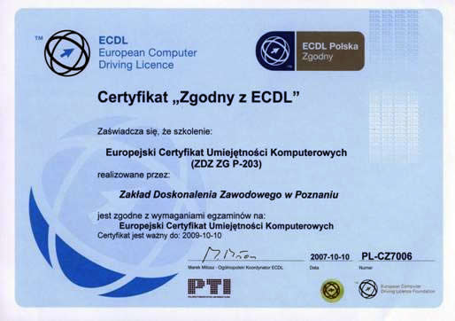Europejski Certyfikat Umiejętności Komputerowych